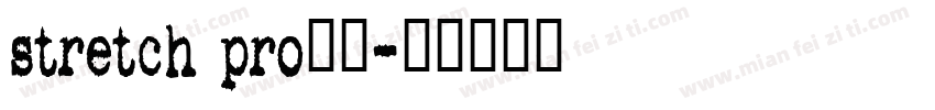 stretch pro下载字体转换